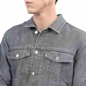 Chaqueta vaquera ajustada de fabricación profesional para hombre, ropa informal para uso en exteriores, chaqueta vaquera para hombre con personalización - Product Image 6