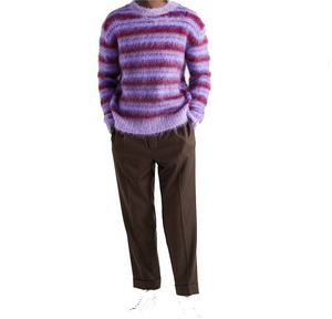 Pull en mohair doux pour homme, haute performance, nouvelle collection hiver, très demandé, confort ultime, respirant, style tricoté devant - Product Image 6