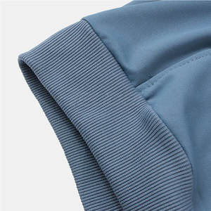 Haute qualité respirant hommes décontracté hiver pull surdimensionné sweat non doublé solide imprimé coton Jersey tissu uni teint - Product Image 5