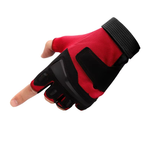 Gants de sport noirs Gants d'haltérophilie pour hommes Gants d'entraînement à main demi-doigts Sport Football Moto Cyclisme Logo personnalisé - Product Image 4