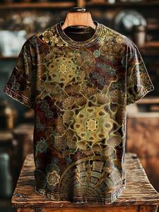 T-shirt d'été en tricot à manches courtes pour hommes, impression numérique, mode décontractée, style multiple, tissu doux, tenue de rue - Product Image 4