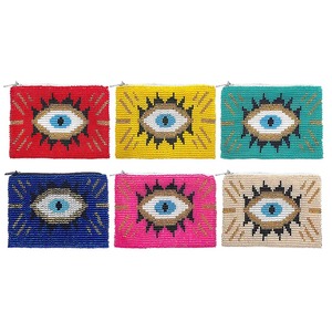 <b>Cute</b> Seed Beads Heart Design Coin <b>Purse</b> For Women Fashionable Beaded Embroidery Coin Pouch Hand Bag - Product Image 5