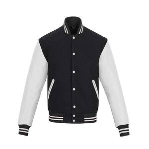 Super Calidad Algodón chenilla bordado béisbol bombardero motocicleta cuero Varsity chaqueta - Product Image 6