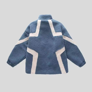 Veste en polaire Sherpa à coupe classique pour homme, col montant, ourlet avant réglable, finition intelligente, toile pour vêtements d'hiver décontractés, voyage - Product Image 2