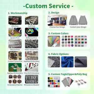 High Quality 450gsm Heavyweight 100% Cotton <b>Fleece</b> Winter <b>Men</b> <b>Oversized</b> Pullover <b>Hoodie</b> Personalized Logo 3D Puff Printing Y2K - Product Image 5