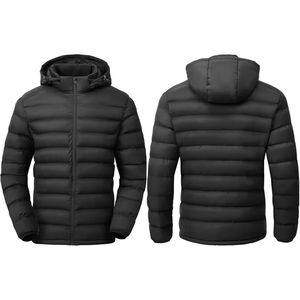 Chaqueta de Invierno para Hombre, Gruesa, Impermeable, Cortavientos, Transpirable, de Secado Rápido, con Capucha, Diseño con Logotipo Frontal, Precio de Fábrica - Product Image 4