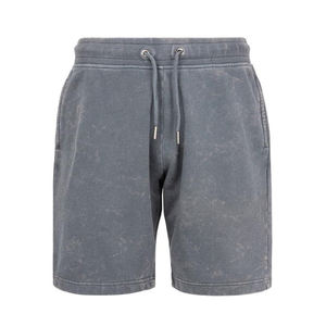 Short de course de gymnastique décontracté unisexe imprimé de lettres personnalisées polaire de coton lourd 6XL beige poches surdimensionnées courtes - Product Image 1