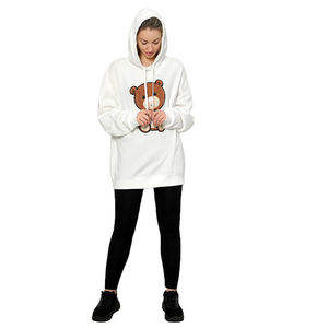 Jersey de manga larga para mujer con forro polar de peso pesado de alta calidad, Sudadera con capucha, deportes informales, estampado de invierno de fibra de bambú - Product Image 6