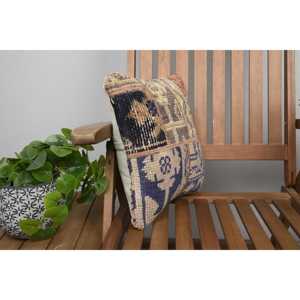 หมอนขนสัตว์14x14สีเบจ kilim สุดหรูเน้นสไตล์วินเทจฟู18X18ทรงสี่เหลี่ยม - Product Image 2