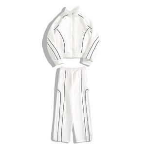 Ensemble de survêtement coupe-vent en nylon pour homme, veste coupe-vent et pantalon de jogging, microfibre légère, décontracté quotidien - Product Image 2