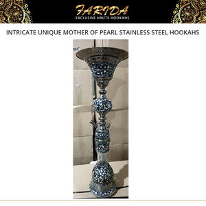 Chichas de luxe égyptiennes de qualité supérieure, au design unique et décoratif, en nacre et acier inoxydable, à prix imbattable - Product Image 5