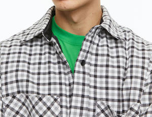 Camisa de Vestir Casual de Algodón para Hombre de Alta Calidad, 100% Tejida, Transpirable, Manga Larga con Diseño a Cuadros, Color Sólido, Servicio OEM - Product Image 6