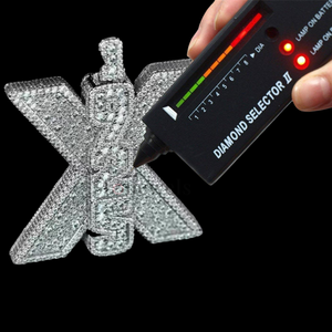 925 plata esterlina chapada en oro nombre personalizado X925 VVS moissanita Natural regalo religioso Hip-Hop joyería fina colgantes encantos - Product Image 3