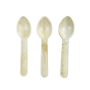 Couverts jetables biodégradables écologiques de la meilleure qualité cuillères à feuilles de palmier pour les fêtes à un prix - Product Image 1