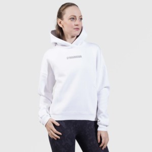 Sweat à capuche respirant Delta en tissu tricoté, couleur blanche - Product Image 3