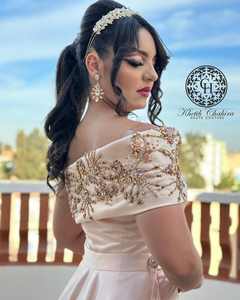 2025 New Arrival Beautiful Moroccan Caftan <b>Kaftan</b> <b>Dress</b> for Muslim Women Hand Embroidered Look Casual Style Breathable Silk - Product Image 3