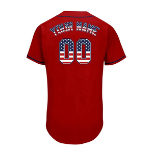 Jersey de béisbol de manga corta para hombre, Jersey de béisbol de Color azul personalizado, corte Delgado, sublimación, diseño en blanco, fabricante - Product Image 6