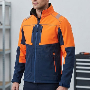 Outdoor Waterproof Windproof Reflective Fleece Lined <b>Softshell</b> <b>Jacket</b> Lightweight Breathable Hi <b>Visibility</b> Workwear Casual Daily - Product Image 5