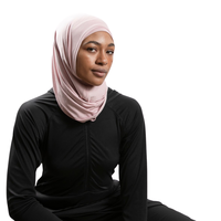 OEM ODM Disponible, Motif Uni, Polyester, Hijabs pour Femmes Musulmanes, Écharpes en Coton Modal Jersey Chiffon, Châles Ethniques
