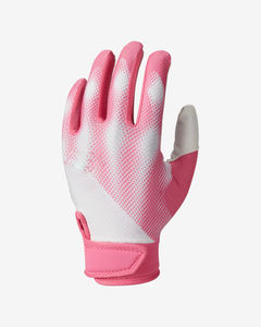 Gants de frappe de baseball en gros |   Palmes en cuir de mouton blanc |   Droitier/Gaucher/Ambidextre |   Fermeture à boucle et crochets |   OEM/ODM - Product Image 3
