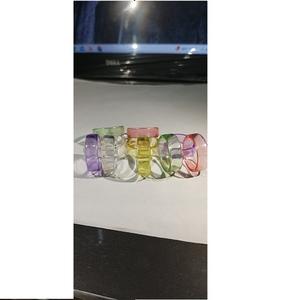 Bagues Y2K multicolores en forme de goutte d'eau pour femmes, bagues empilables tendance en résine pour les doigts, accessoires pour les mains, bijoux cadeaux pour femmes 2024 - Product Image 4