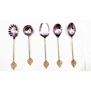 ชุดเสิร์ฟสลัดสแตนเลสพร้อมดีไซน์สับปะรดสำหรับบ้านโรงแรมชุดเสิร์ฟสลัด - Product Image 2