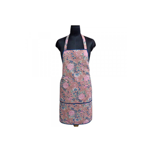 Top Quality <b>Kitchen</b> <b>Apron</b> With Logo Indian Block-Printed 100% Breathable 20 Sheeting Cotton 83 Cms <b>Kitchen</b> <b>Apron</b> at Wholesale - Product Image 5