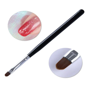 แปรงทาเล็บแบบฝรั่งเศสด้ามสีเงินสีดำทรงพระจันทร์ครึ่งดวงปากกาวาดภาพอะคริลิค - Product Image 3