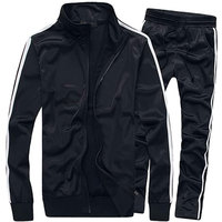Uniforme escolar universitario para niños y niñas con cremallera, logotipo OEM, chándales de atletismo personalizados, trajes Unisex, conjunto de Fitness para correr de 2 piezas