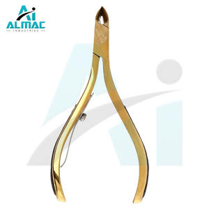 Pince à cuticules professionnelle en acier inoxydable or outil de manucure d'usine d'origine pour les Instruments chirurgicaux de base d'utilisation de Salon à domicile - Product Image 3