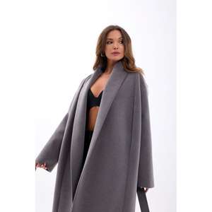 Abrigo de Invierno 7478 en Tela Tejida Gris - Product Image 1