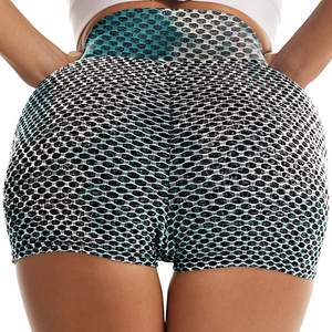 Pantalones deportivos ajustados de cintura alta para mujer al por mayor, shorts de yoga y fitness, shorts deportivos de moda para mujer, shorts de entrenamiento, shorts para realzar glúteos - Product Image 2