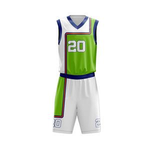 Ensemble de vêtements d'équipe de basket-ball pour hommes Derniers shorts en jersey personnalisés et uniformes Plus Size Techniques respirantes et imprimées - Product Image 6