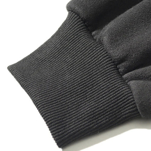 Pakistan fait à la mode solide motif sweats à capuche pour hommes 100% coton hiver saison couleur contraste bouffée impression bas prix - Product Image 3