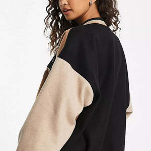 Veste universitaire pour femmes, style varsity, longue, à lettres, pour la saison de la mode, prix abordable, vente en gros OEM - Product Image 3