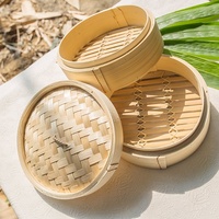 Cuiseur vapeur en bambou de haute qualité pour la cuisine et le restaurant, panier vapeur multicouche pour boulettes de fruits de mer et de riz, Vietnam