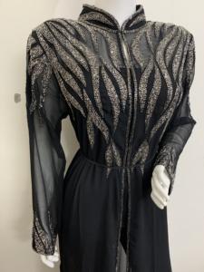 ชุดทานอาหารค่ำสุดหรูทันสมัยชุดกระโปรงแฟชั่นสำหรับสตรีมุสลิมคาฟตันเปิดด้านหน้า - Product Image 3