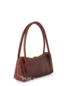 Bolso de Hombro Baguette Hecho a Mano en Cuero Genuino Italiano para Mujer - Product Image 3