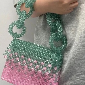 Luxury Evening Party Purse for Ladies Elegant Geometry Pattern Open Closure Straps Chains <b>Crystals</b> Tassels Diamond for Daily Use - Product Image 2