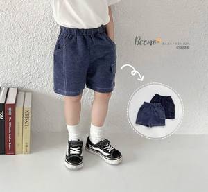 Short en similicuir 100% coton de haute qualité pour bébé garçons tendance Streetwear d'été chaud avec poches pour 1 à 7 ans - Product Image 2