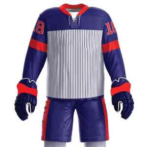 Uniforme de hockey sur glace fabriqué à la main avec une structure légère et une durabilité renforcée. - Product Image 3