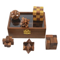 Nouvelle arrivée 2023 jeux en bois jeux de divertissement pour adultes enfants plateau amusant disponible à un prix abordable Six jeux avec boîte