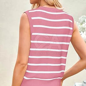 Wholesale Women <b>Sleeveless</b> Knit <b>Sweater</b> Fashion Pullover Vest Top Bulk <b>Sleeveless</b> <b>Sweaters</b> for Women - Product Image 4