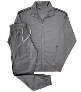 Survêtement en coton personnalisé pour homme, coupe ajustée, uni, avec blocs de couleur personnalisables, vente en gros - Product Image 5