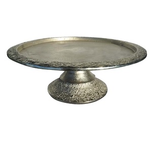 Support de gâteau décoratif de table de fête de mariage nouveau support de gâteau en métal enduit de poudre blanche de conception élégante - Product Image 2