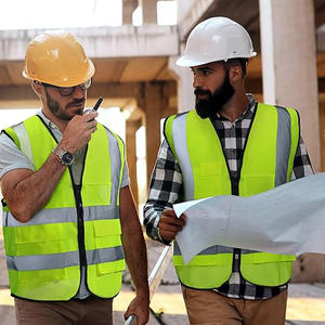 Gilet de sécurité réfléchissant haute visibilité personnalisé, vente chaude, respirant, en microfibre, plusieurs tailles, OEM, vêtements de travail, construction - Product Image 5