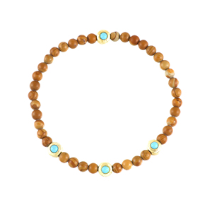 Bracelet en pierre de jaspe et turquoise de fournisseur indien, bijoux perlés pour hommes et femmes, bracelets à vendre - Product Image 1