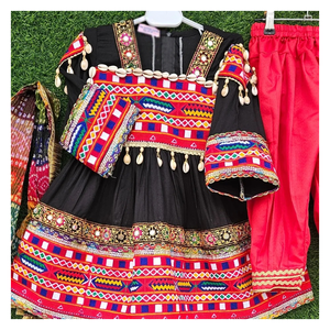 Kuchi vestido de novia afgano para mujer manga larga bordado hecho a mano tamaño personalizado disponible - Product Image 5