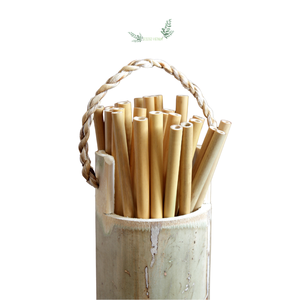 Pajitas de bambú, reutilizables, biodegradables, pajitas de bambú orgánicas, sin plástico, sin residuos, pajitas veganas, ecológicas - Product Image 1