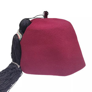 Gorra de Fez masónica personalizada de alta calidad VTG con gorras masónicas de Fez con borla - Product Image 4